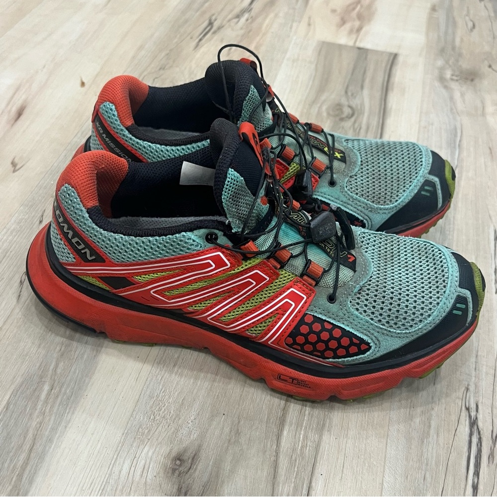 Salomon XR Mission 9.5 Trail Running hiking bight tennis Shoe off road XC dirt - Picture 4 of 15